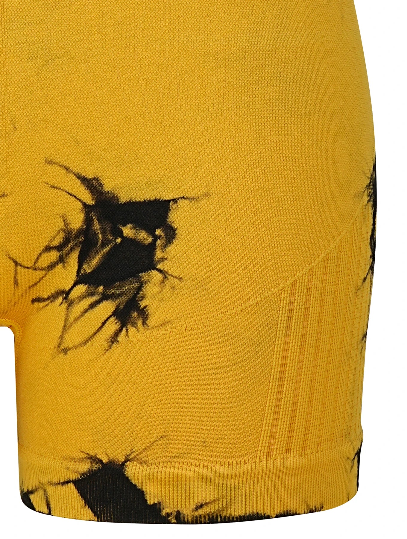 yellow tie-dye suit