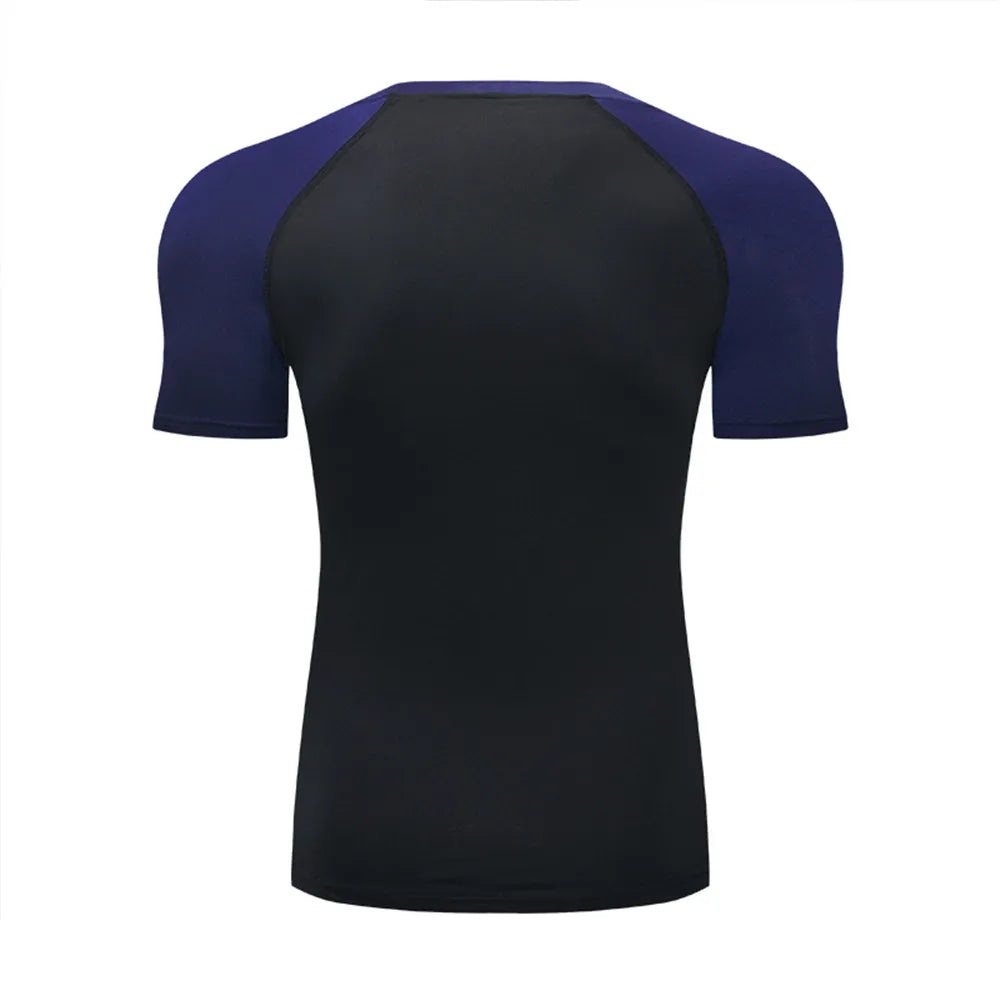 Men's T Shirt Outdoor Training Fitness Gym Jogging Running Sweatshirt Bat/-Man Compression Shirts Tight Elastic Breathable
