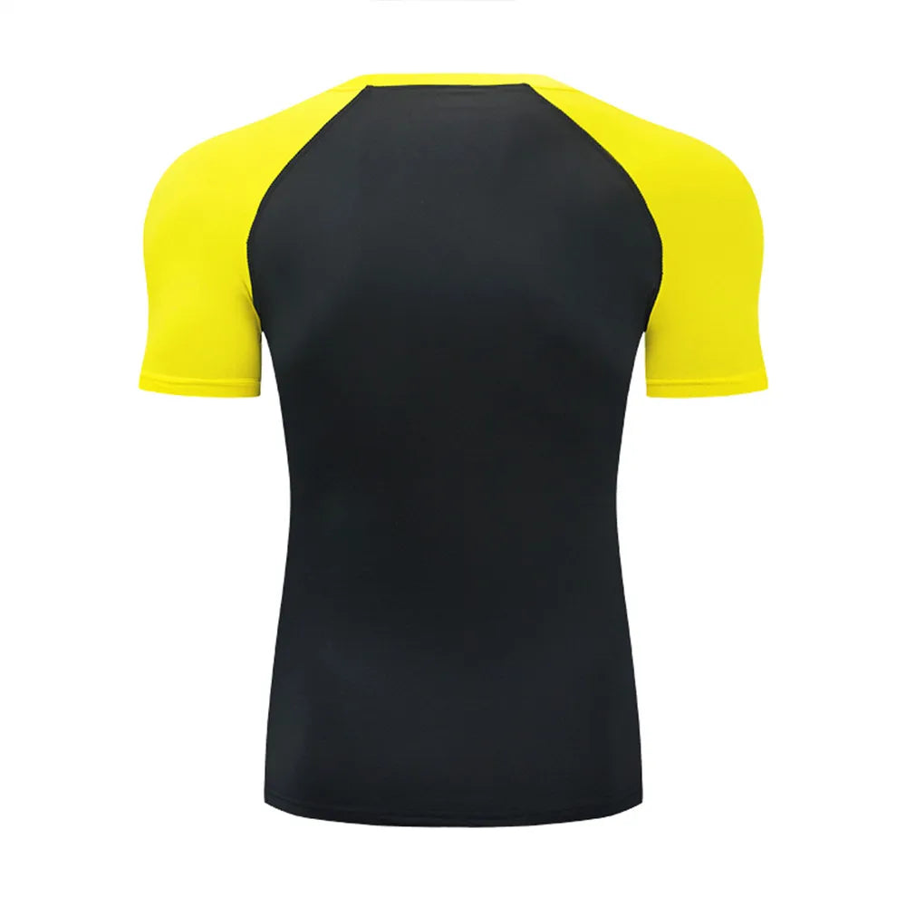 Men's T Shirt Outdoor Training Fitness Gym Jogging Running Sweatshirt Bat/-Man Compression Shirts Tight Elastic Breathable