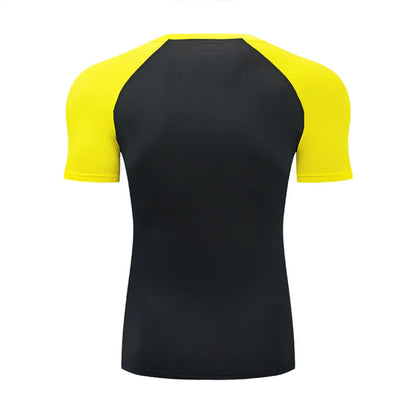 Men's T Shirt Outdoor Training Fitness Gym Jogging Running Sweatshirt Bat/-Man Compression Shirts Tight Elastic Breathable