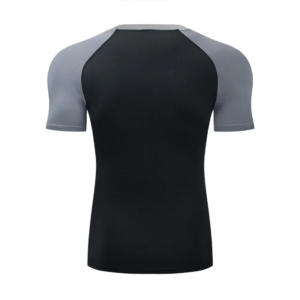 Men's T Shirt Outdoor Training Fitness Gym Jogging Running Sweatshirt Bat/-Man Compression Shirts Tight Elastic Breathable