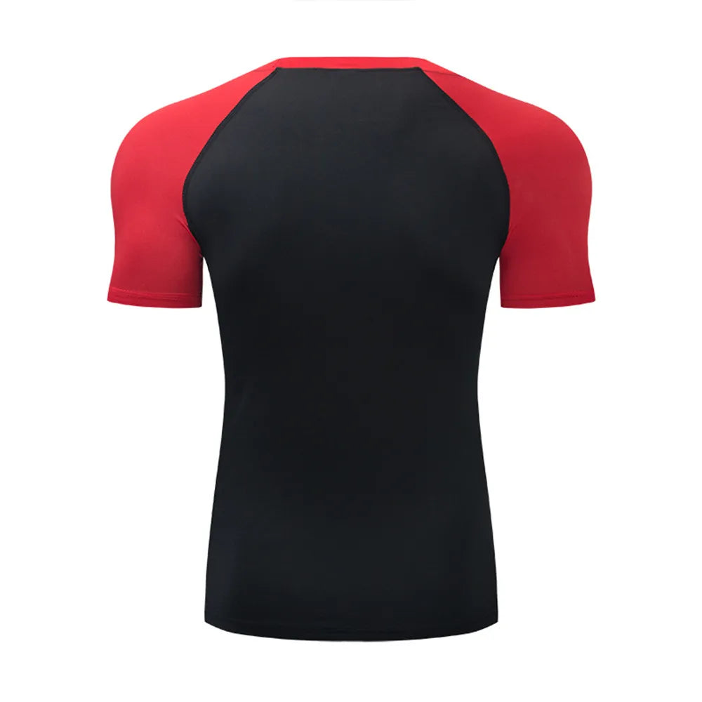 Men's T Shirt Outdoor Training Fitness Gym Jogging Running Sweatshirt Bat/-Man Compression Shirts Tight Elastic Breathable