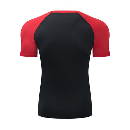 Men's T Shirt Outdoor Training Fitness Gym Jogging Running Sweatshirt Bat/-Man Compression Shirts Tight Elastic Breathable
