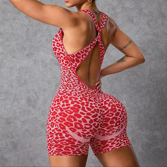 Leopard Seamless Gym Set