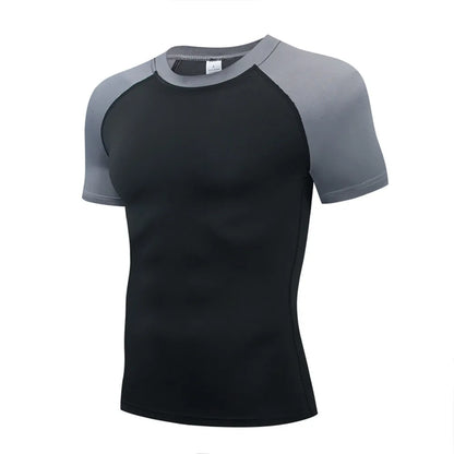 Men's T Shirt Outdoor Training Fitness Gym Jogging Running Sweatshirt Bat/-Man Compression Shirts Tight Elastic Breathable