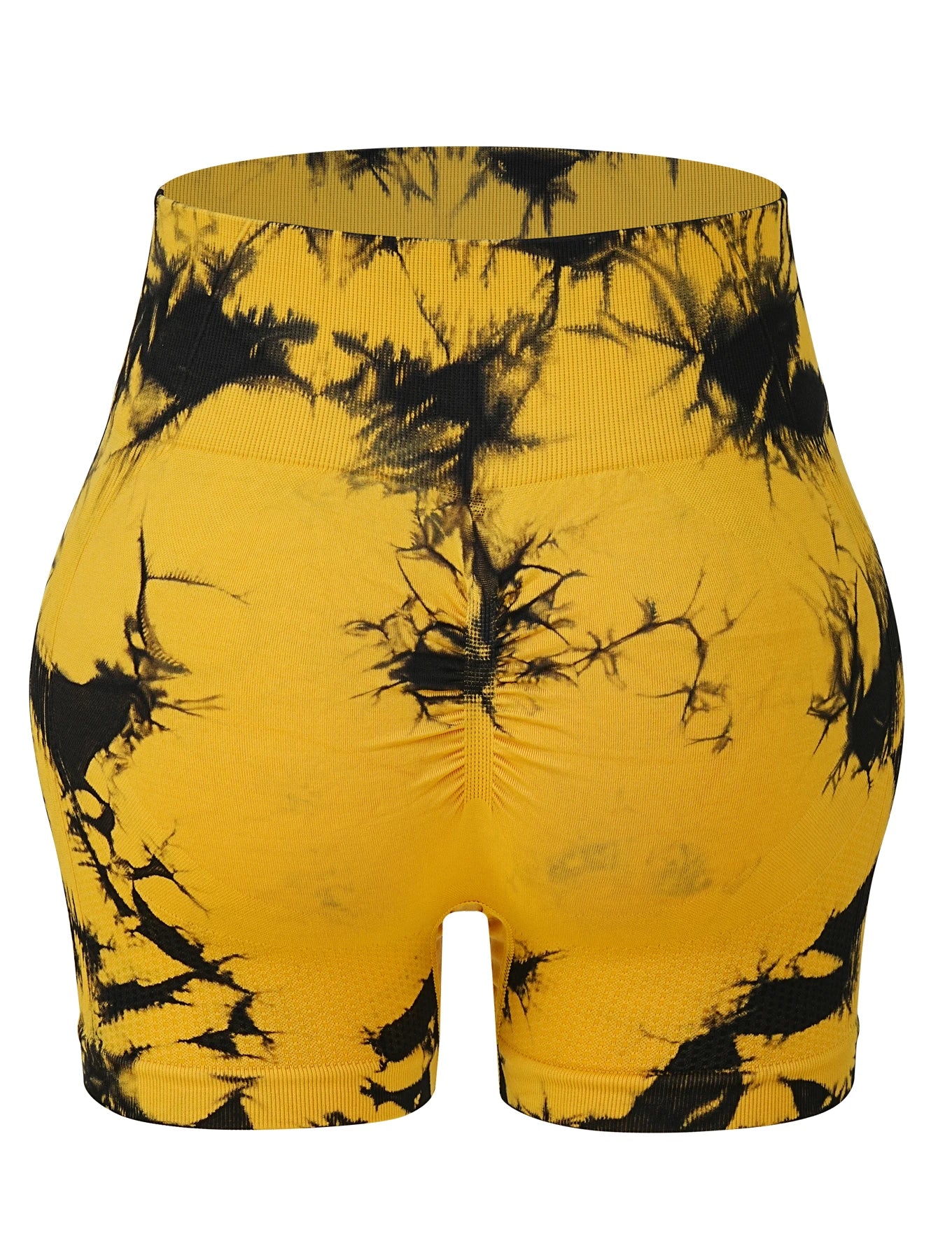 yellow tie-dye suit
