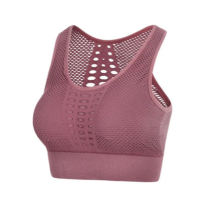 Seamless Mesh Women Sports Bras
