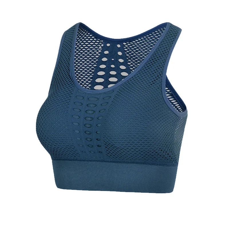 Seamless Mesh Women Sports Bras