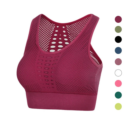 Seamless Mesh Women Sports Bras